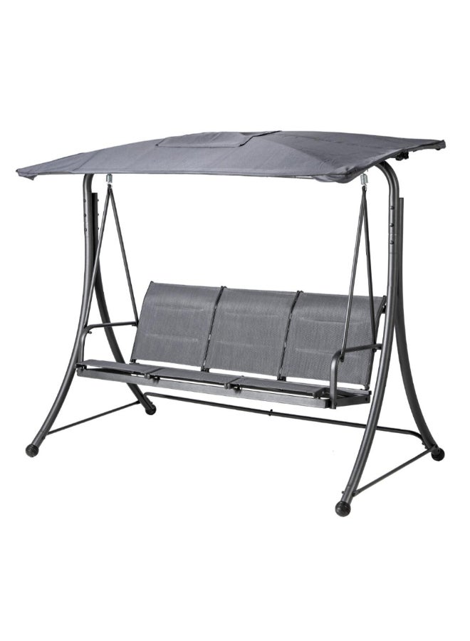 Hesperide Lako 3-Seater Garden Swing Graphite and Slate Grey 177 x 110 x 204 cm 165019 - Image 1
